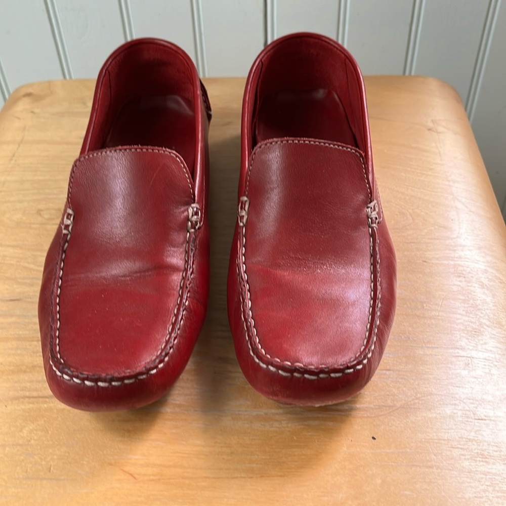 Cole Haan driving moc, red, 7 narrow